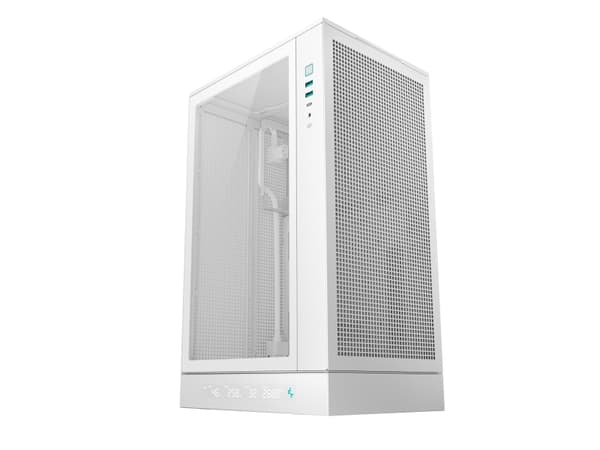 DeepCool CH270 Digital WH, Mini Tower, PC, Hvid, micro ATX, Mini-ITX, Acrylonitrilbutadienstyren, SPCC, Hærdet glas, 17,4 cm