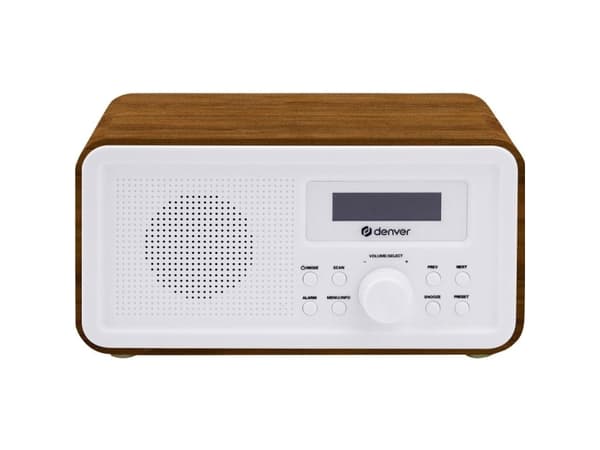 Pöytäradio Denver DAB-30DW Dark Wood DAB+, FM Dark Wood (silkkipintainen)