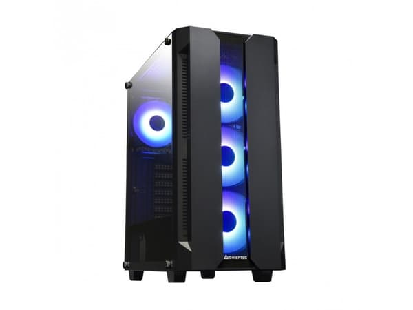 Chieftec GS-01B-OP, Tower, PC, Svart, ATX, micro ATX, Mini-ITX, SPCC, Härdat glas, Spela Svart