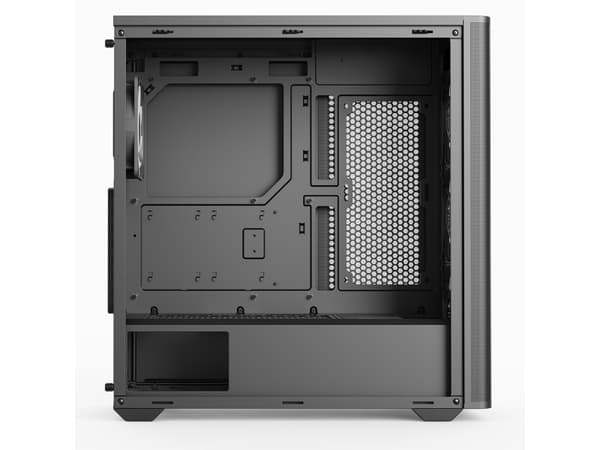 Aerocool D501A, Midi Tower, PC, Svart, ATX, micro ATX, Mini-ITX, Acrylonitrile Butadiene Styrene, SPCC, Trä, Gaming