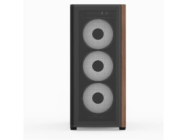 Aerocool D501A, Midi Tower, PC, Svart, ATX, micro ATX, Mini-ITX, Acrylonitrile Butadiene Styrene, SPCC, Trä, Gaming