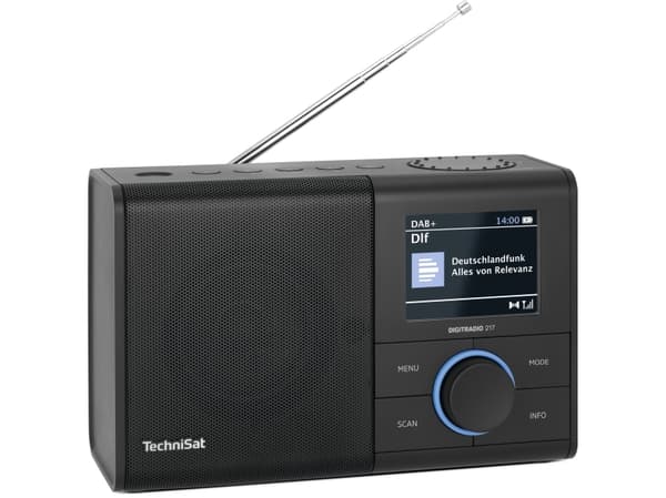 TechniSat DIGITRADIO 217, Portable, Analog & digital, DAB+, FM, VHF, 87.5 - 108 MHz, 174 - 240 MHz, PLL