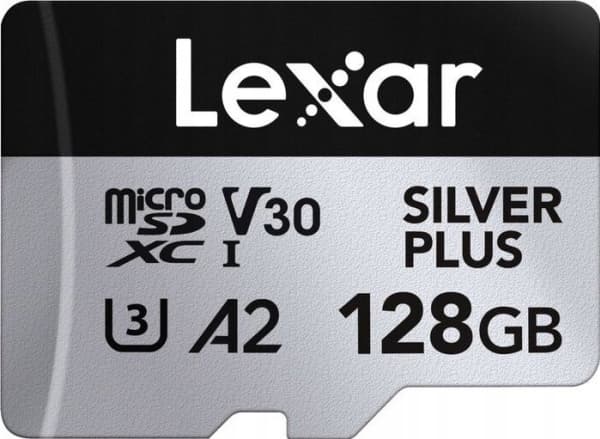 Lexar Professional SILVER PLUS, 128 GB, MicroSDXC, UHS-I, 205 MB/s, 150 MB/s, Class 3 (U3)