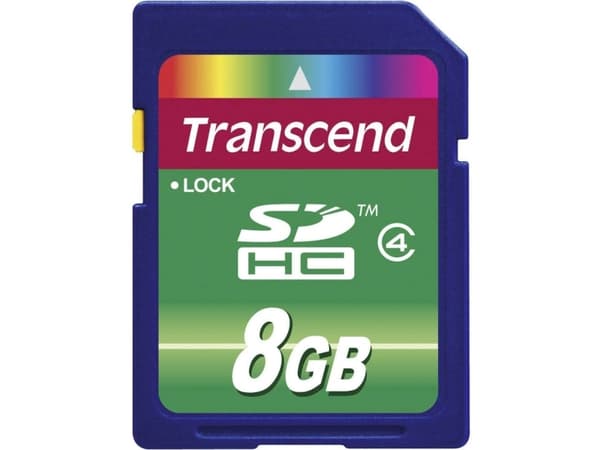 MEMORY SDHC 8GB CLASS4 TS8GSDHC4 TRANSCEND