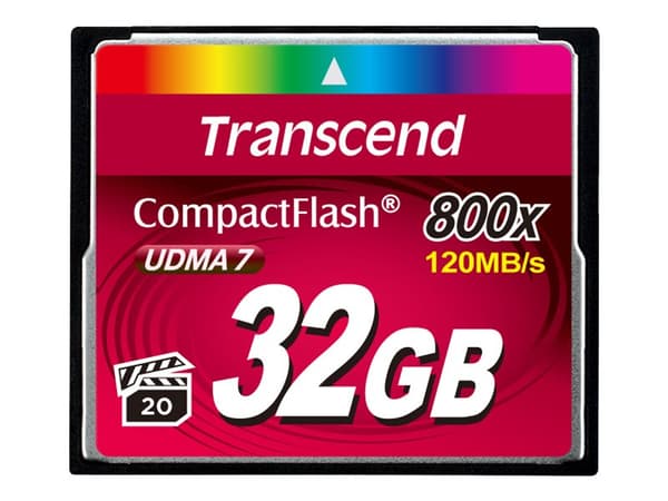 Transcend - Flashminnekort - 32 GB - 800x - CompactFlash