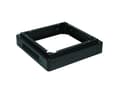 Miniatyrbilde 2 av 2: Lanview by Logon - Rack-sokkel - w=800, d=800, h=100 mm - svart, RAL 9005 - 19"