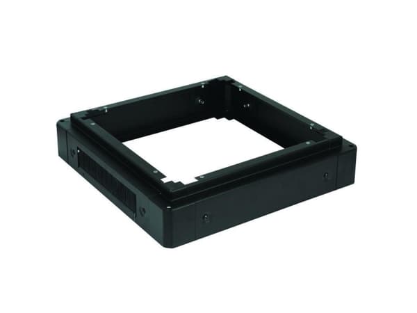 Lanview by Logon - Rack-sokkel - w=800, d=800, h=100 mm - svart, RAL 9005 - 19"