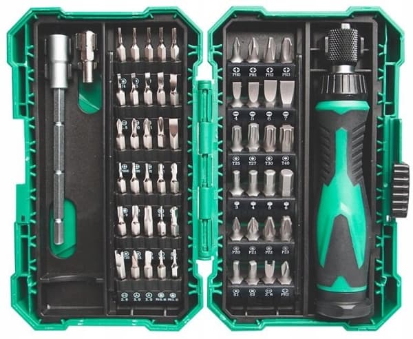 Skruvmejsel- och hylssats 57 delar SD-9857M Pro'sKit