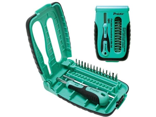 Skruvmejsel- och hylssats 15 delar SD-9804 Pro'sKit