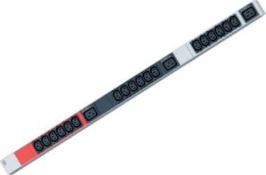 Bachmann BACHMANN IT PDU ALU 1HE 18xC13 3xC19 stekker CEE 3L+N+PE 32A