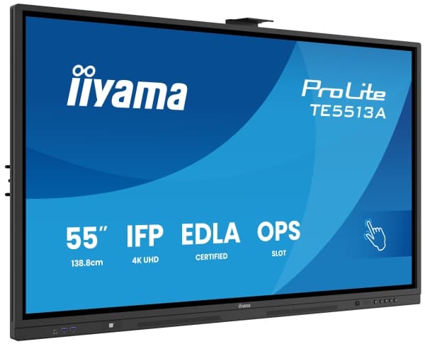 iiyama TE8613A-B1AG, Interaktiv platt skärm, 2,17 m (85,6"), 3840 x 2160 pixlar, Wi-Fi, 18/7