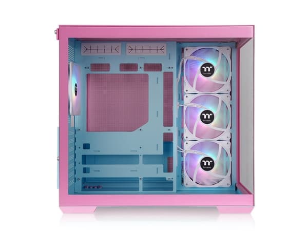 Thermaltake View 380 TG ARGB, Midi Tower, PC, Vit, ATX, micro ATX, Mini-ITX, SPCC, Härdat glas, Spela