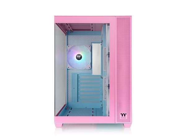 Thermaltake View 380 TG ARGB, Midi Tower, PC, Vit, ATX, micro ATX, Mini-ITX, SPCC, Härdat glas, Spela