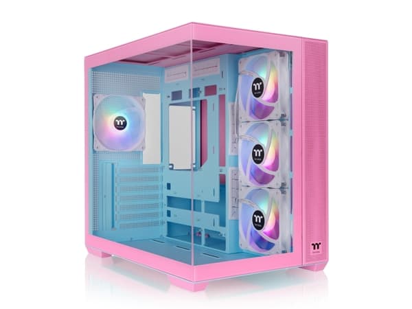 Thermaltake View 380 TG ARGB, Midi Tower, PC, Vit, ATX, micro ATX, Mini-ITX, SPCC, Härdat glas, Spela Vit