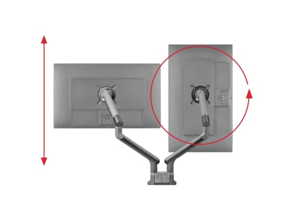 One For All DM 7210, Klemme/malje, 9 kg, 33 cm (13"), 88,9 cm (35"), 100 x 100 mm, Sort