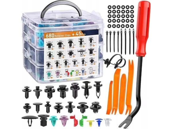 LeanToys Car Clips in Organizer 680el autoklipsit