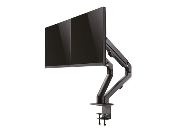 Neomounts FPMA-D650D - Monteringssats - fullständig rörelse - för 2 LCD-bildskärmar - stål - svart - skärmstorlek: 17"-27" - klämma, monterbar, skydd Svart