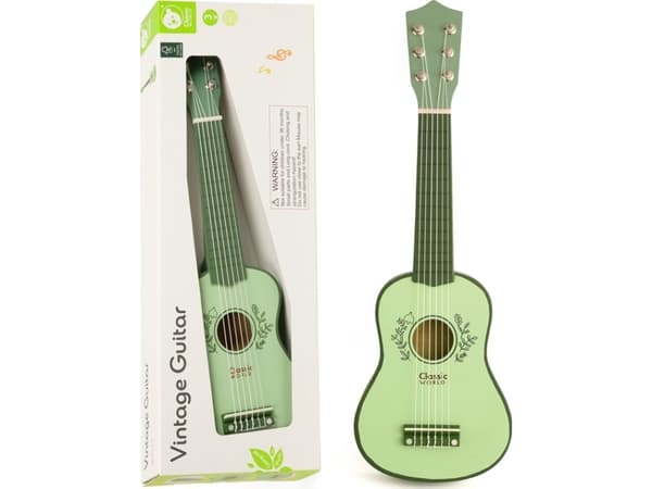 Classic World Wooden akustisk barnegitar for barn fra 3 år.