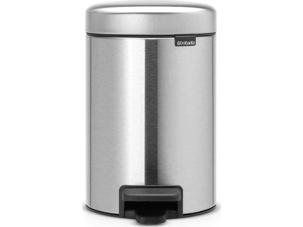 Brabantia 113222 Newicon pedalhink med plasthink, 3 L - Matt stål