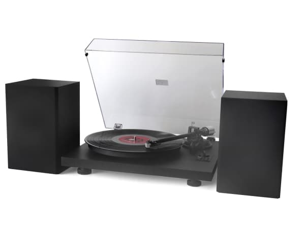 Soundmaster PL711SW, Beltedrevet platespiller, Sort, V-belte, Metall, 33 RPM, 45 RPM