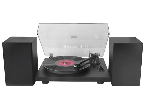 Soundmaster PL711SW, Beltedrevet platespiller, Sort, V-belte, Metall, 33 RPM, 45 RPM