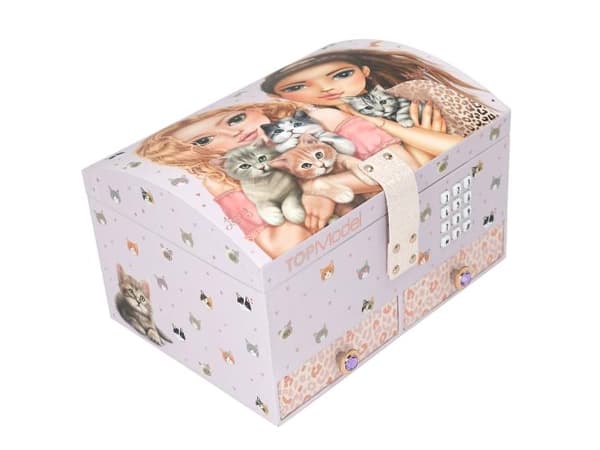 Depesche TOPModel Cat, Smyckeskrin, Rosa, Katt, 200 mm, 157 mm, 125 mm