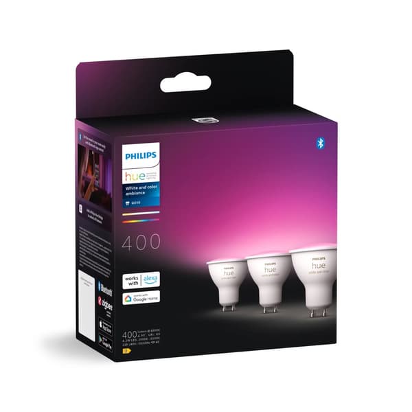 Philips Hue White och Color Ambiance GU10 – smart spotlight – (3-pack)