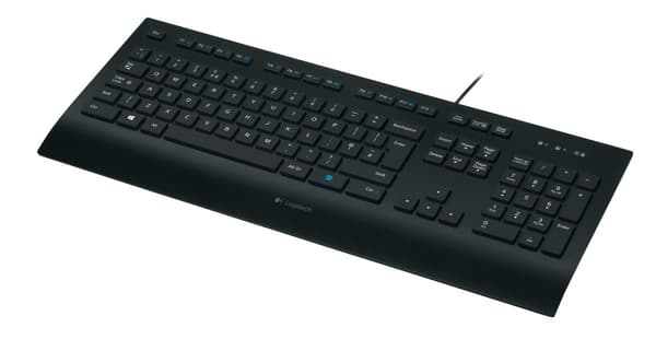 Logitech K280E Pro f/ Business tangentbord Kontor USB QWERTZ tyska Svart