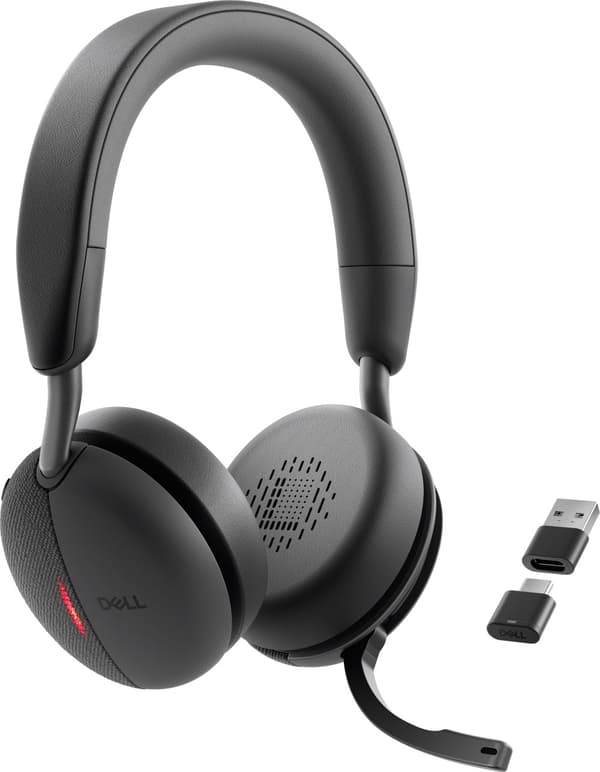 DELL WL5024 Headset Kabel & Trådlös Huvudband Luftfart/flygtrafikledning USB Type-C Bluetooth Svart