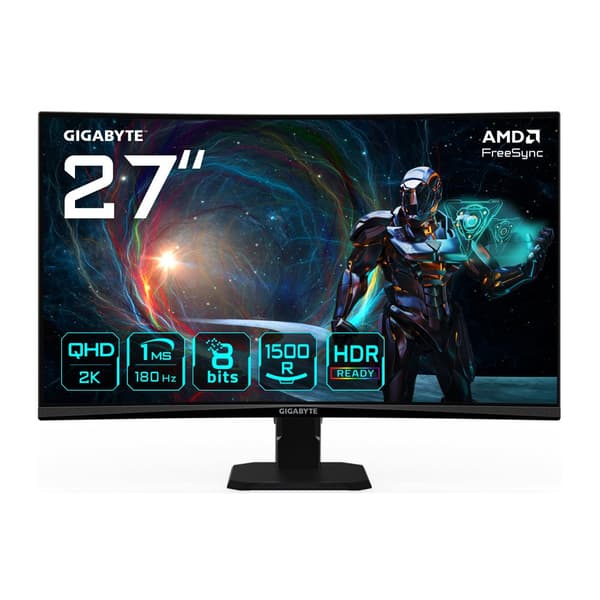 GIGABYTE GS27QCA LED display 68,6 cm (27") 2560 x 1440 pixlar Quad HD Svart