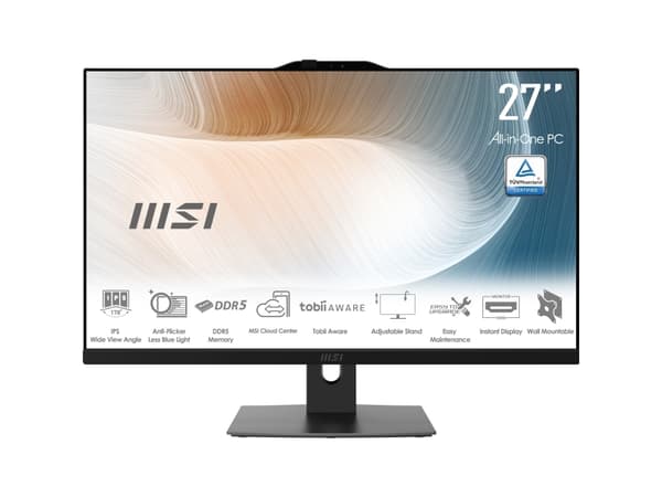 MSI Modern AM272P 1M-848EU, 68.6 cm (27"), Full HD, Intel Core 5, 8 GB, 512 GB, Windows 11 Pro
