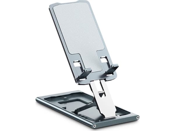 Inter-Tech MTS-105 - Ställ för mobiltelefon, surfplatta - 12" - Titan gray