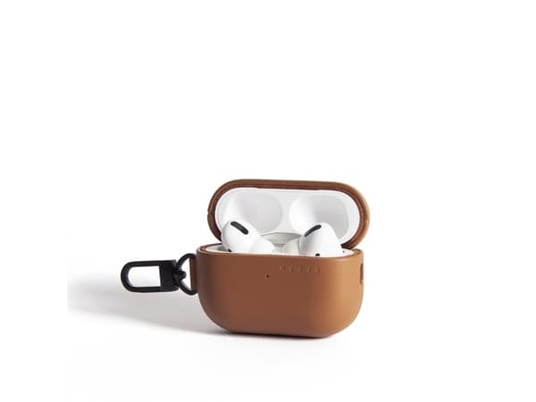 Mujjo Echelon AirPod Pro 2. sukupolven laitteelle - ruskea väri
