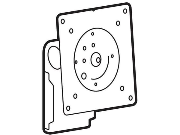 Ergotron LX Pro - Monteringskomponent (svingtapp) - for flatpanel - dobbeldirekte - hvit - skjermstørrelse: 27" - armmonterbar