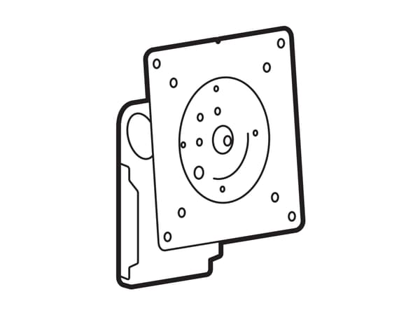 Ergotron LX Pro - Monteringskomponent (svingtapp) - for flatpanel - dobbeldirekte - hvit - skjermstørrelse: 27" - armmonterbar