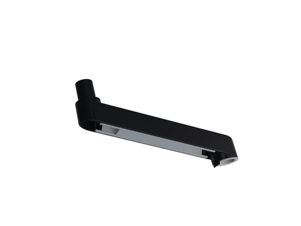 Ergotron LX Pro - Monteringskomponent (9-tums förlängningsarm) - aluminium - svart - bildskärmsarm, kan monteras i tangentbordsfack - för P/N: 45-683