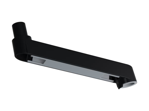 Ergotron LX Pro - Monteringskomponent (9-tums förlängningsarm) - aluminium - svart - bildskärmsarm, kan monteras i tangentbordsfack - för P/N: 45-683
