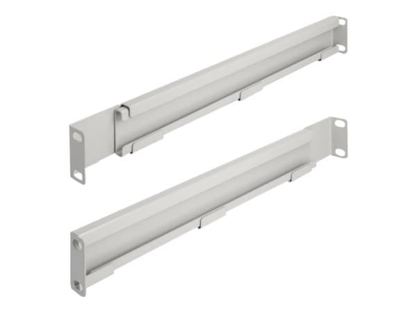 Delock - Rackfästen - adjustable length 368-600 mm - sidan - grå - 1U - 19" (paket om 2)