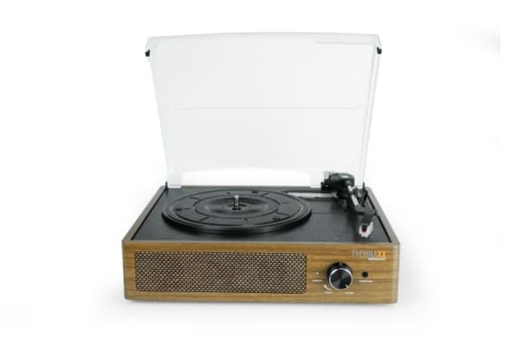 Technaxx TX-186, Beltedrevet platespiller, Sort, Tre, V-belte, 33,45,78 RPM, 33,45,78 RPM, 10 m