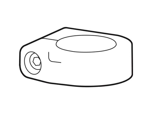 Ergotron LX Pro - Monteringskomponent (stångklämma) - aluminium, stål - svart - kan monteras på stång