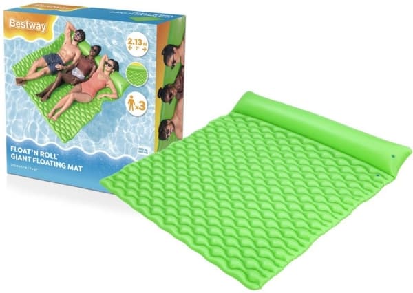 Bestway trippel oppblåsbar svømmemadrass 213 x 170 x 21 cm 44106 Bestway