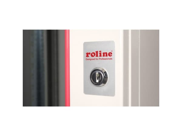 ROLINE 26.21.0014, Veggmonterbar hylle, 20U, 50 kg, Nøkkellås, Rack skinner, 52,1 kg
