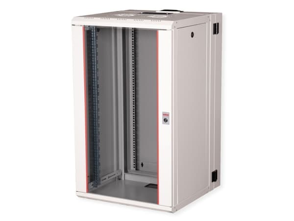 ROLINE 26.21.0014, Veggmonterbar hylle, 20U, 50 kg, Nøkkellås, Rack skinner, 52,1 kg