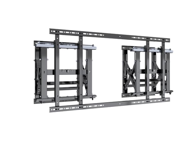 Multibrackets M Push HD 1600 XL - Monteringssett (veggmontering) - push-in pop-out - for videovegg - stål, aluminium - svart - skjermstørrelse: 85"-1