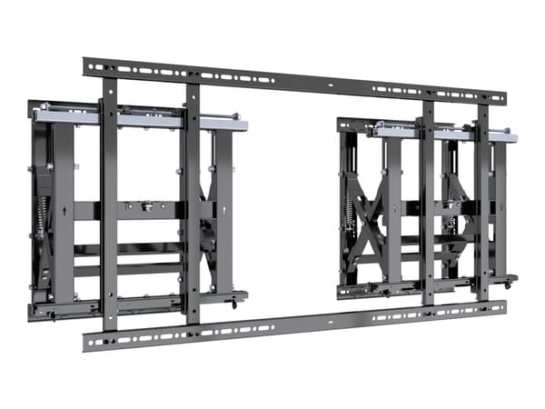 Multibrackets M Push HD 1600 XL - Monteringssett (veggmontering) - push-in pop-out - for videovegg - stål, aluminium - svart - skjermstørrelse: 85"-1