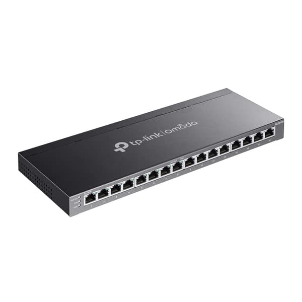 TP-Link Omada SG2016P nätverksswitchar hanterad L2/L2+ Gigabit Ethernet (10/100/1000) Strömförsörjning via Ethernet (PoE) stöd Svart