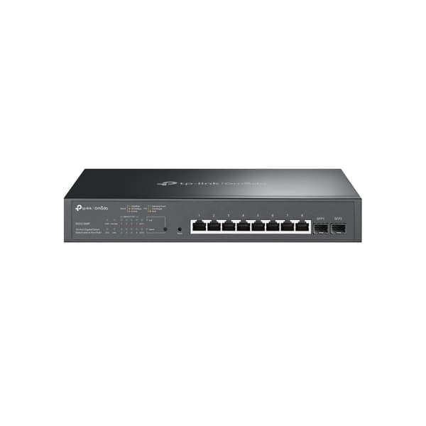 TP-Link Omada TL-SG2210MP hanterad L2/L2+ Gigabit Ethernet (10/100/1000) Strömförsörjning via Ethernet (PoE) stöd 1U Svart Svart