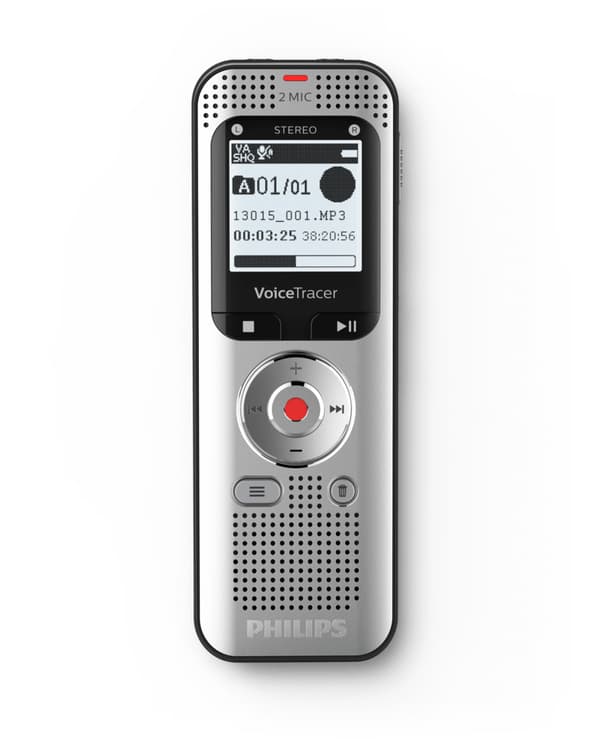 Philips Voice Tracer DVT2050/00 diktafoner Flashkort Silver