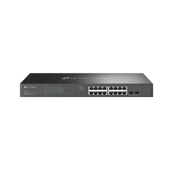 TP-Link Omada SG2218P nätverksswitchar hanterad L2/L2+ Gigabit Ethernet (10/100/1000) Strömförsörjning via Ethernet (PoE) stöd 1U Svart