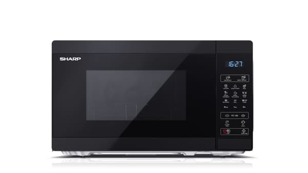 Sharp YC-MG02E-B mikrovågsugn Svart Grillmikrovågsugn Bänkdiskmaskin 20 l 800 W